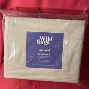 Wild Sage Isla Solid Full Sheet Set